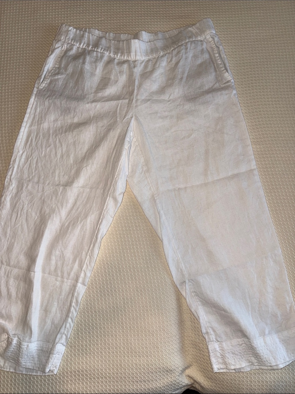 J Jill linen cropped pants